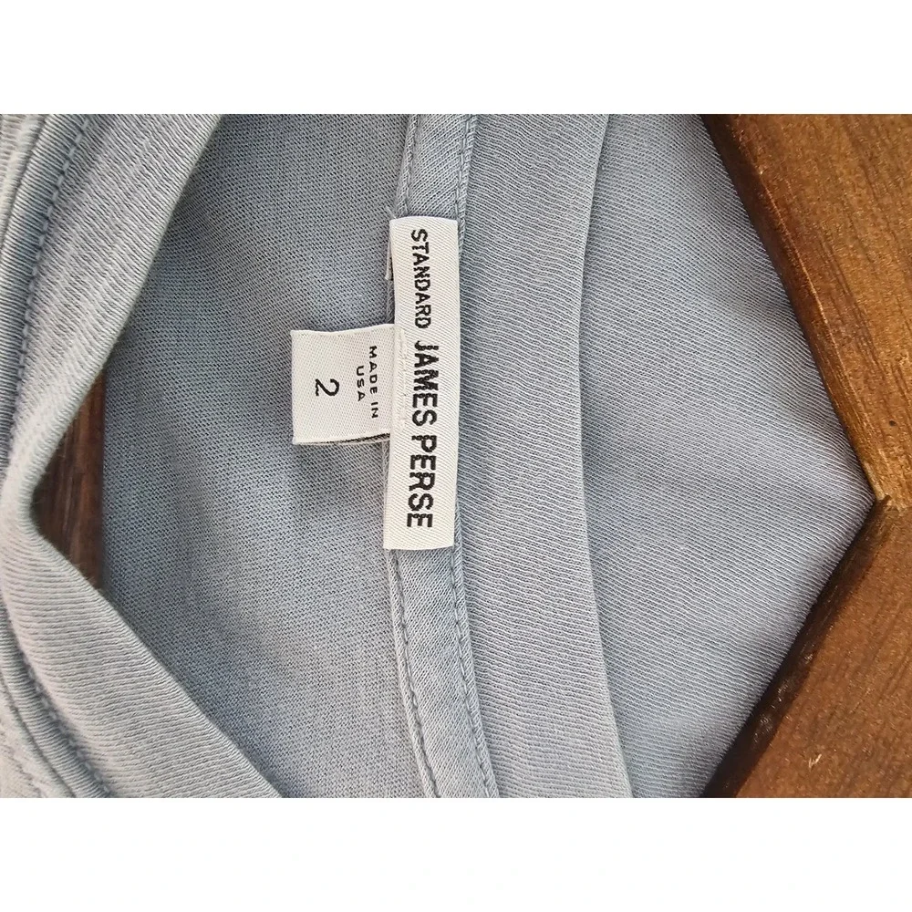 Minimalist James Perse Standard Tee [fits like a Womens 6] Blue Cotton WLJ3114